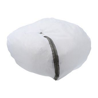 1 pc Thickened Mesh Laundry Bag Laundry Hamper For Bathroom White 9.84"x9.84"