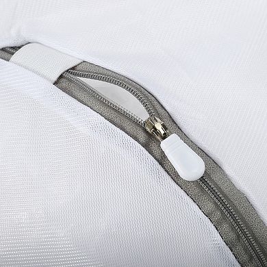 1 Pcs Thickened Mesh Laundry Bag Laundry Hamper For Bathroom White 9.84"x9.84"