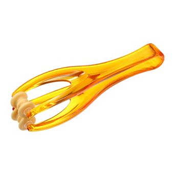 Handheld Finger Massager With Dual Trigger Point For Finger Muscle Pain Ease Abs Orange