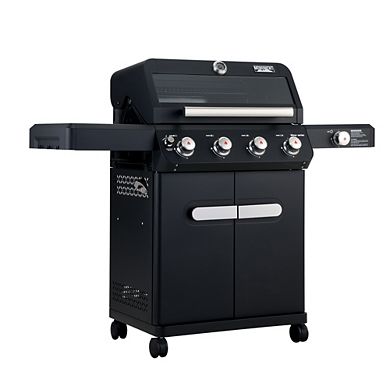 Monument Grills Mesa Series - 4 Burner Stainless Steel Powder-Coated Propane Gas Grill