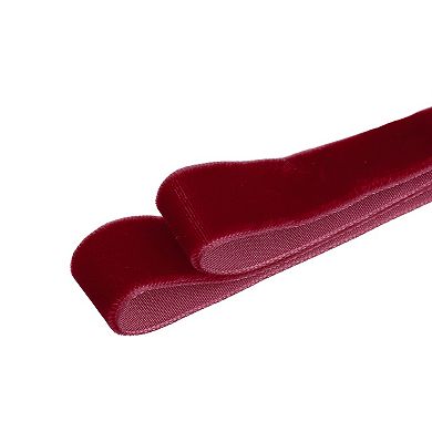 1 Pair Flat Velvet Shoelaces 0.6" Width Ribbon Shoe Laces Strings for Shoes Boots 140cm/55.12"