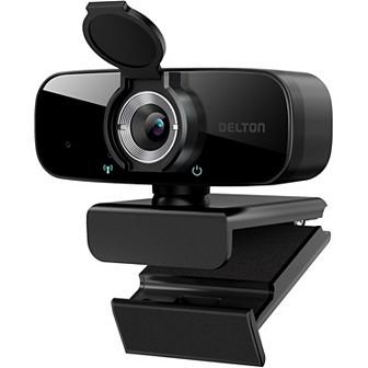 Delton C24 USB Webcam with Microphone, HD 1080p Wired Webcam (DCAM24BK)