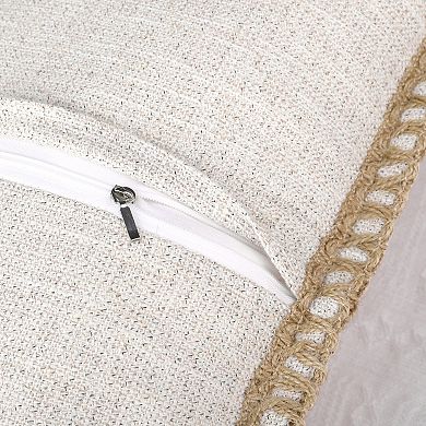 1 Pair Linen Pillow Covers Solid Color Throw Pillow Covers Living Room Sofa Bedroom 18 x 18 Inch