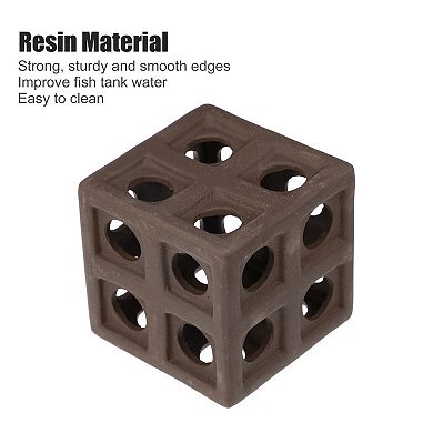 Fish Tank For Aquatic Pets To Breed Play Rest Aquarium Hideaway Rock Cave Resin