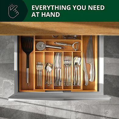 Silverware Drawer Organizer 9 Slots