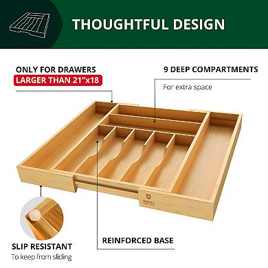 Silverware Drawer Organizer 9 Slots