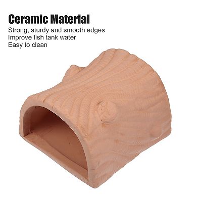 Fish Tank Decoration Stone For Aquatic Pets To Breed Play Rest Light Brown