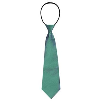 Men's Pre-tied Solid Color Formal Casual Groom Zip Up Ties Adjustable Zipper Neck Tie