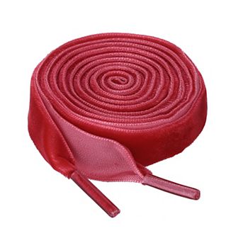 1 Pair Flat Shoelaces 0.6" Width Ribbon Shoe Laces Strings for Sneakers Shoes Boots 130cm/51.18"