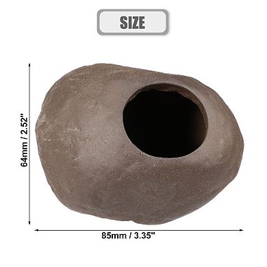 Fish Tank For Aquatic Pets To Breed Play Rest Aquarium Hideaway Rock Cave Resin