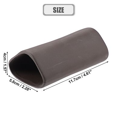 Aquarium Decorations Ceramic Cave Hiding Rock Cave For Fish Brown 4.61"x2.28"x1.57"