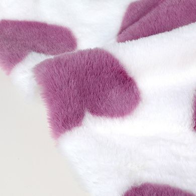 Cute Cartoon Heart Pattern Pillow Covers 2 Packs Soft Plush Pillowcases Cushion Cover 18"x18"