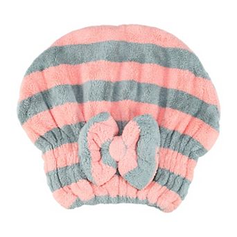 Coral Fleece Hair Drying Towel Dry Cap Adult Hair Drying Towel Strong Absorbent Gray