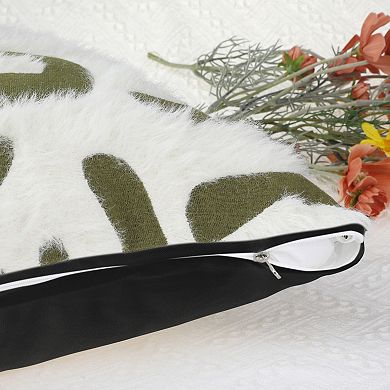 2Pack Geometry Throw Pillow Cover Soft Plush Couch Pillowcases Sofa Bedroom 18 x 18 Inch