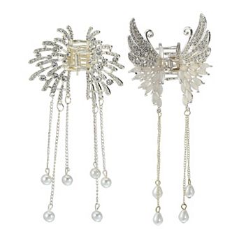2 pc Hair Clip Classic Butterfly Spider Shape Tassel Hair Clip Hair Accessories For Women