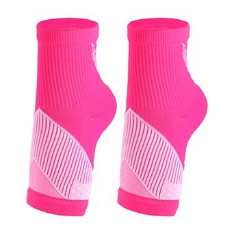 Ankle Support Braces Adjustable Breathable Ankle Wrap Brace For Sports Running Rose Red Size L