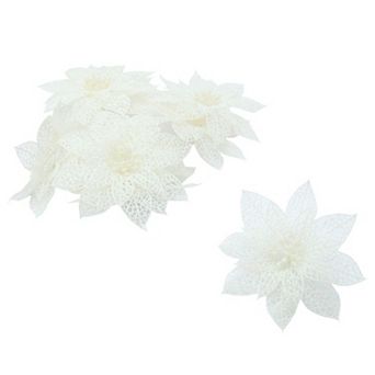 Festival Christmas Tree Artificial Hanging Ornaments Flower 10 pc