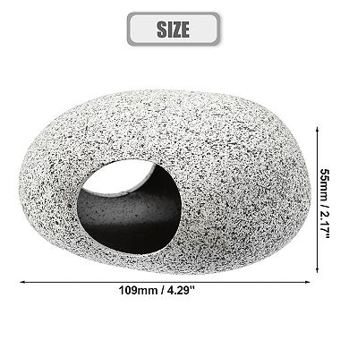 Fish Tank For Aquatic Pets To Breed Play Rest Aquarium Hideaway Rock Cave Ceramic