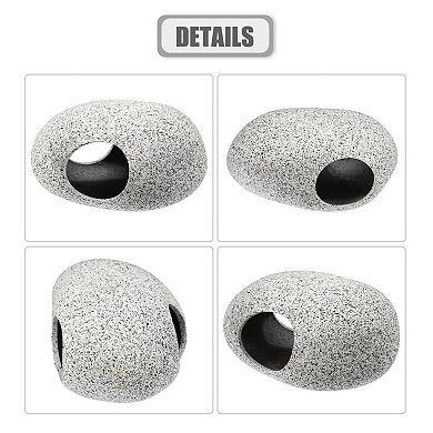 Fish Tank For Aquatic Pets To Breed Play Rest Aquarium Hideaway Rock Cave Ceramic