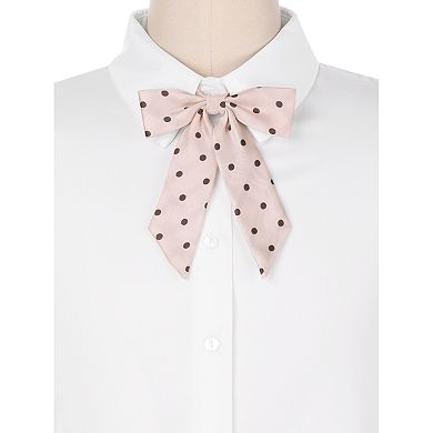 Women's Bow Ties Polka Dots Adjustable Neckwear Pre-tied Ribbon Bowties