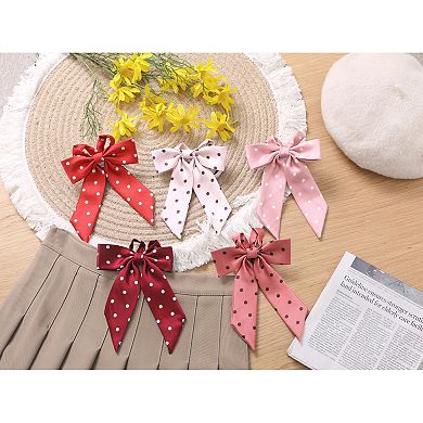 Women's Bow Ties Polka Dots Adjustable Neckwear Pre-tied Ribbon Bowties