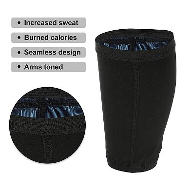 1 Pair Arm Slimming Sleeves Fat Burning Arm Shapers Light Weight Polyester Black Blue 4xl/5xl Size