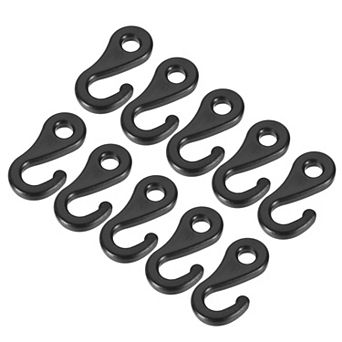 6.5mm Hole Camping Tent Plastic Snaps Hooks Buckles 10 pc