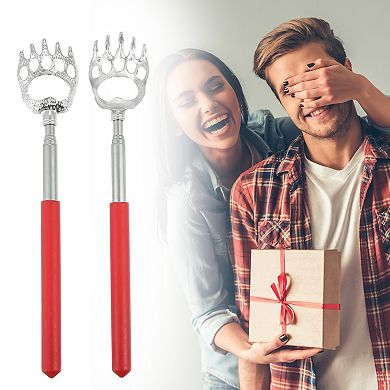 4 Pcs Extendable Bear Claw Stainless Steel Back Scratcher Red Green ...