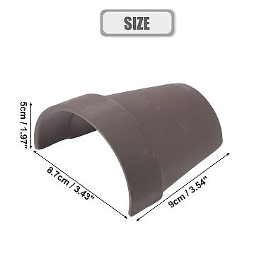 Aquarium Decorations Ceramic Cave Hiding Rock Cave For Fish Brown 3.54"x3.43"x1.97"