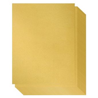 96 Sheets Gold Metallic Shimmer Paper, 8.5 X 11, Letter-sized For Arts, Crafts