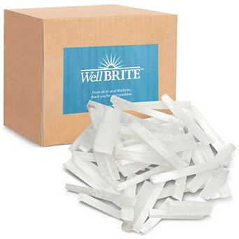 Wellbrite Selenite Wands, Crystal Sticks (3-5 in 3 Lb.)