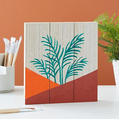 Unfinished MDF Wood Blocks for Crafts, Wooden Square Blocks for DIY (4 Pack)