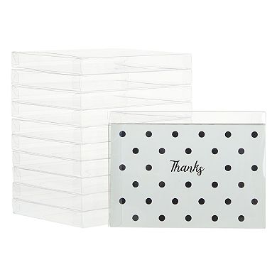 Juvale 50-pack Clear Greeting Card And Photo Storage Box Cases, 4.5x6"