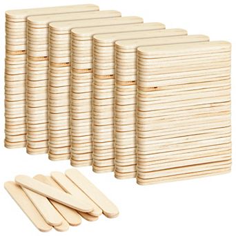 300 Pack Small Wood Popsicle Sticks Arts and Crafts for Children (2.5 x 0.4 In)