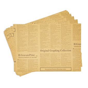 12 Sheets Of Kraft Paper Newspaper Wrapping Paper For Moving, Packing, 28 X 20"