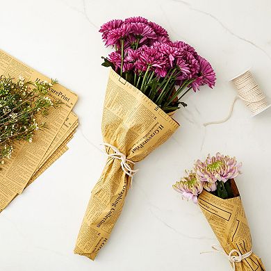 12 Sheets Of Kraft Paper Newspaper Wrapping Paper For Moving, Packing, 28 X 20"