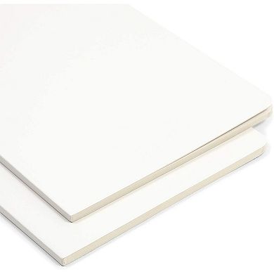 Blank Board Book For Kids, Hardcover (white, 8 X 11 In, 2 Pack)