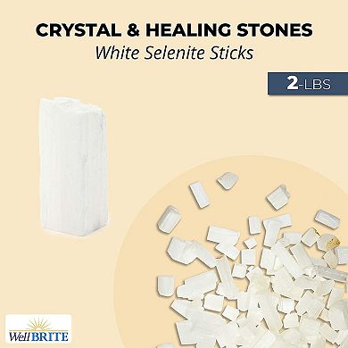 Wellbrite Selenite Sticks, Crystals And Healing Stones (2 Lb.)