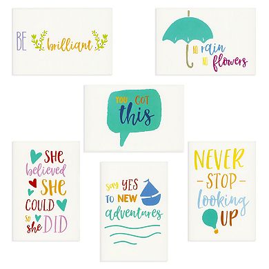 48 Count Inspirational Quote Cards And Envelopes, Kindness Gifts, 6 Designs, 4x6