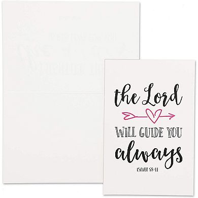 48 Pack Christian Greeting Cards With Inspirational Bible Verses, 4x6 In