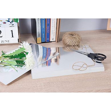50 Pack Metallic Cardstock Reflective Shimmer Paper for Arts & Crafts 8.5x11"