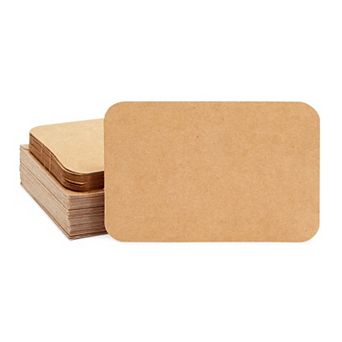 48 Pack Kraft Blank Postcards For Mailing With Envelopes, Rounded Corner 4x6”
