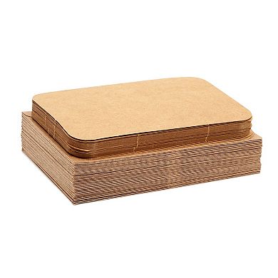 48 Pack Kraft Blank Postcards For Mailing With Envelopes, Rounded Corner 4x6”