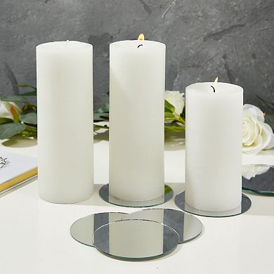 50-pack Small Round Mirrors For Crafts, 4-inch Glass Tile Circles For Wall Decor