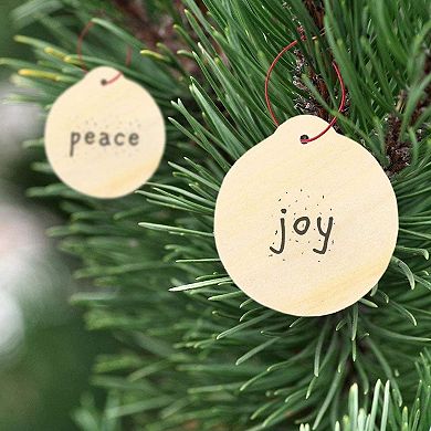 48 Pack Diy Wooden Disk Christmas Tree Decorations, Blank 3 In Wood Ornaments