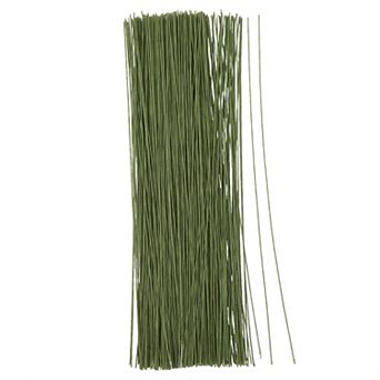 300 pc Green 18 Gauge Floral Wire For Diy Crafts, Artificial Flowers, 16 in