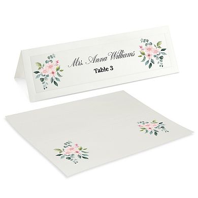 60-pack Large Tent Cards Seat Assignment For Wedding Party Reservation, 3.5 X 11