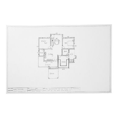 20 Sheets Architectural Vellum Paper With Engineer Title Block, 11x17"