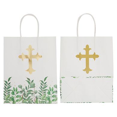 15 Pack Of Religious Party Favor Gift Bags, Confirmation Gift Bags, 10 X 8 X 4"