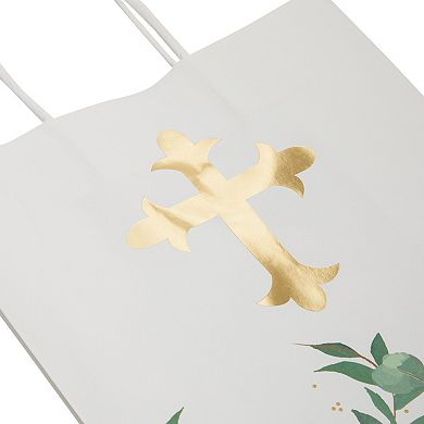 15 Pack Of Religious Party Favor Gift Bags, Confirmation Gift Bags, 10 X 8 X 4"